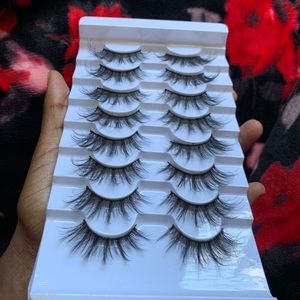 8 pairs Natural 3D Mink Eyelashes
